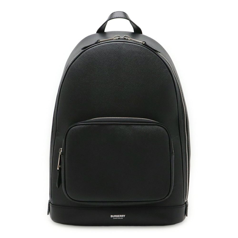 BURBERRY ROCCO TT8 Backpack, Nylon Canvas and Leather, Black, 8029945